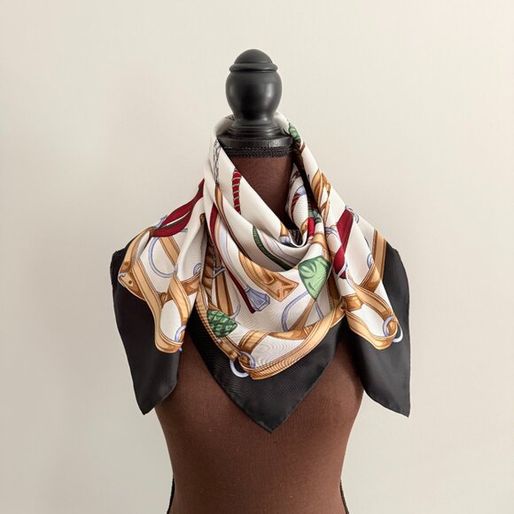 New Gucci Equestrian Silk Scarf - Picture 11 of 16